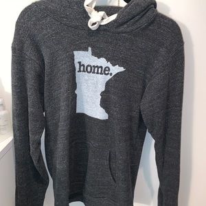 grey minnesota home hoodie size medium